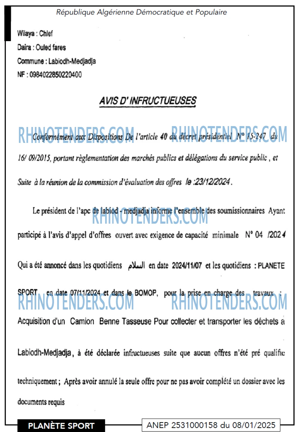 PLANETE SPORT