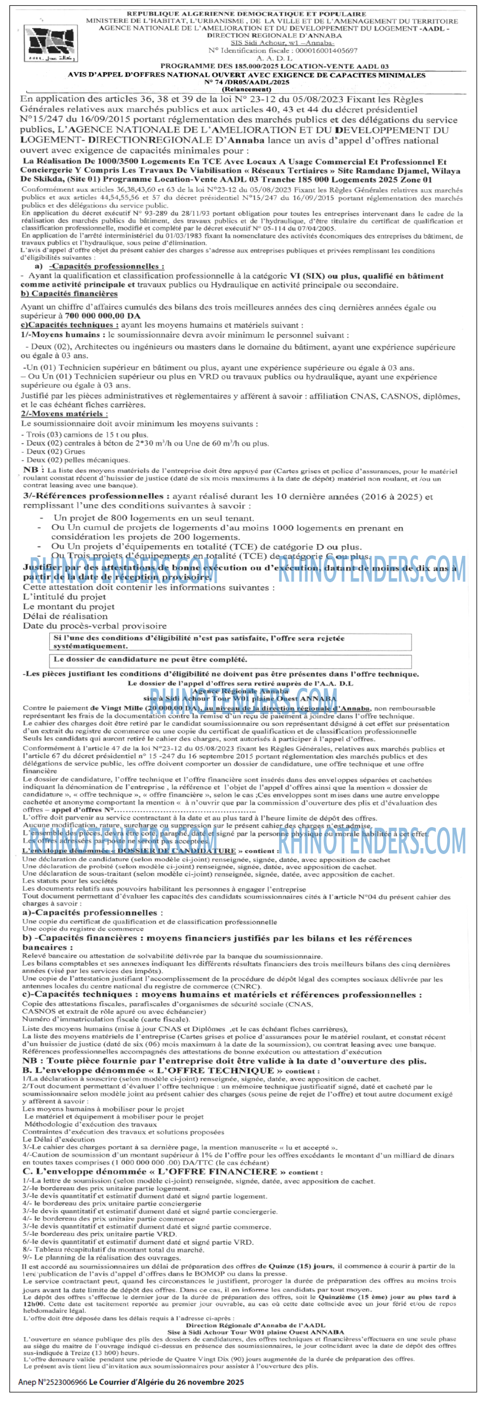 Le Courrier d'Algerie