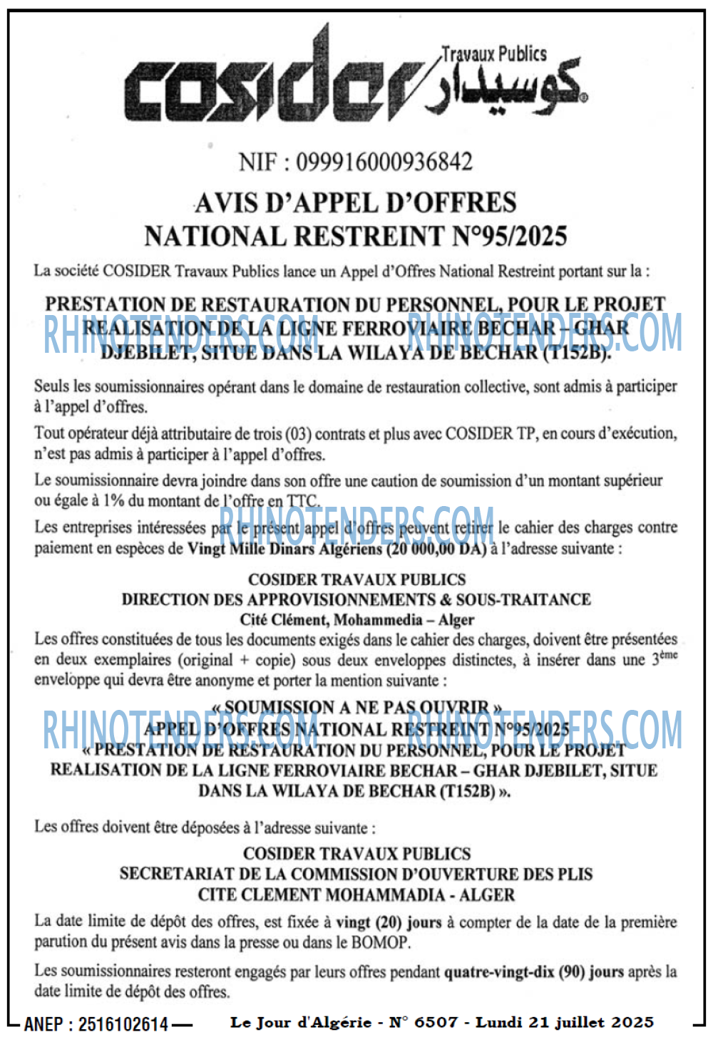 LE SOIR D'ALGERIE