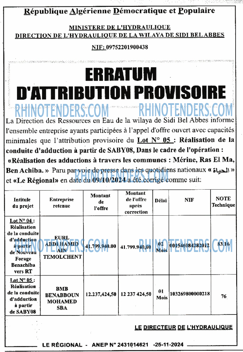 LE REGIONAL