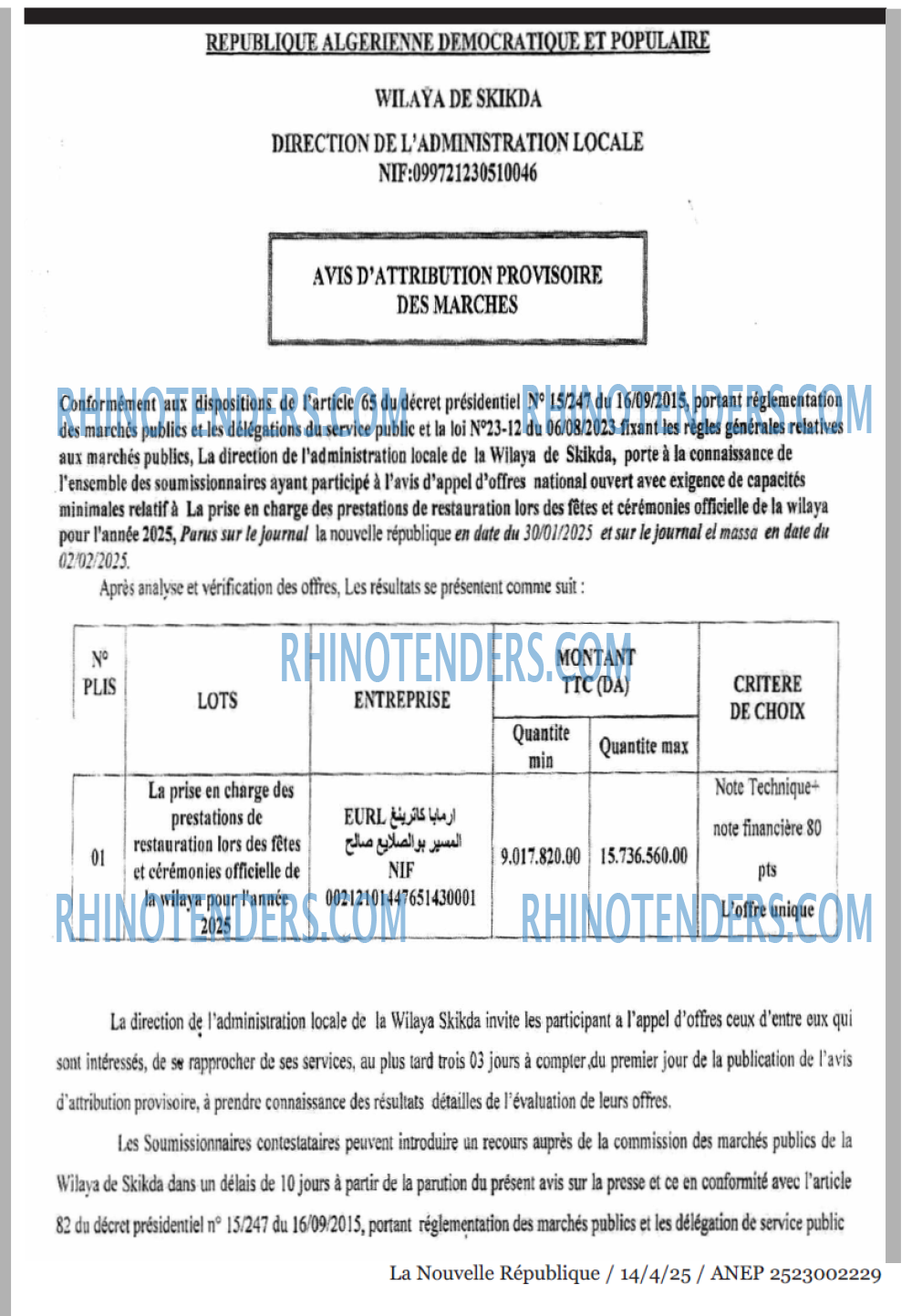 La Tribune