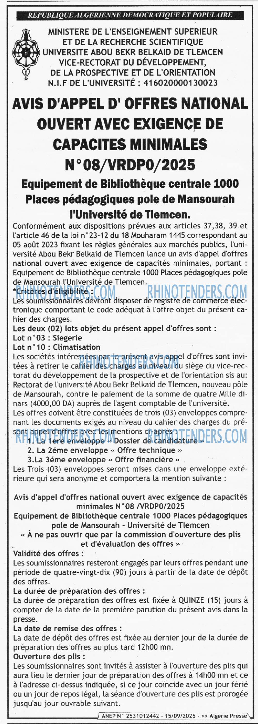 ALGERIE PRESSE