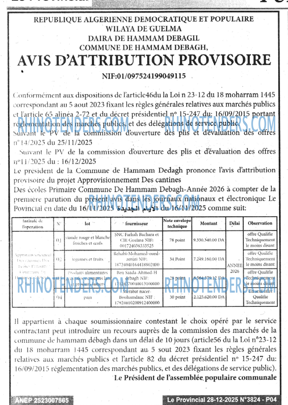 LE PROVINCIAL