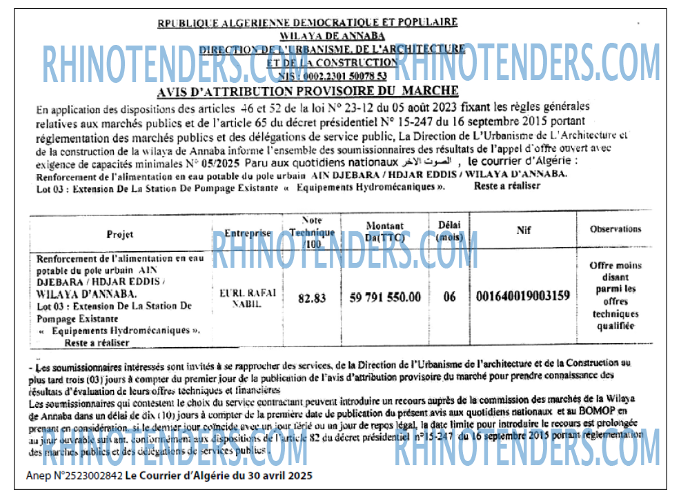 Le Courrier d'Algerie