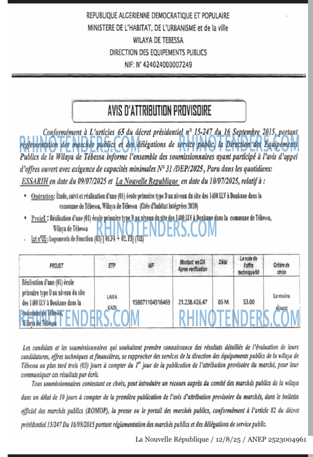La Tribune