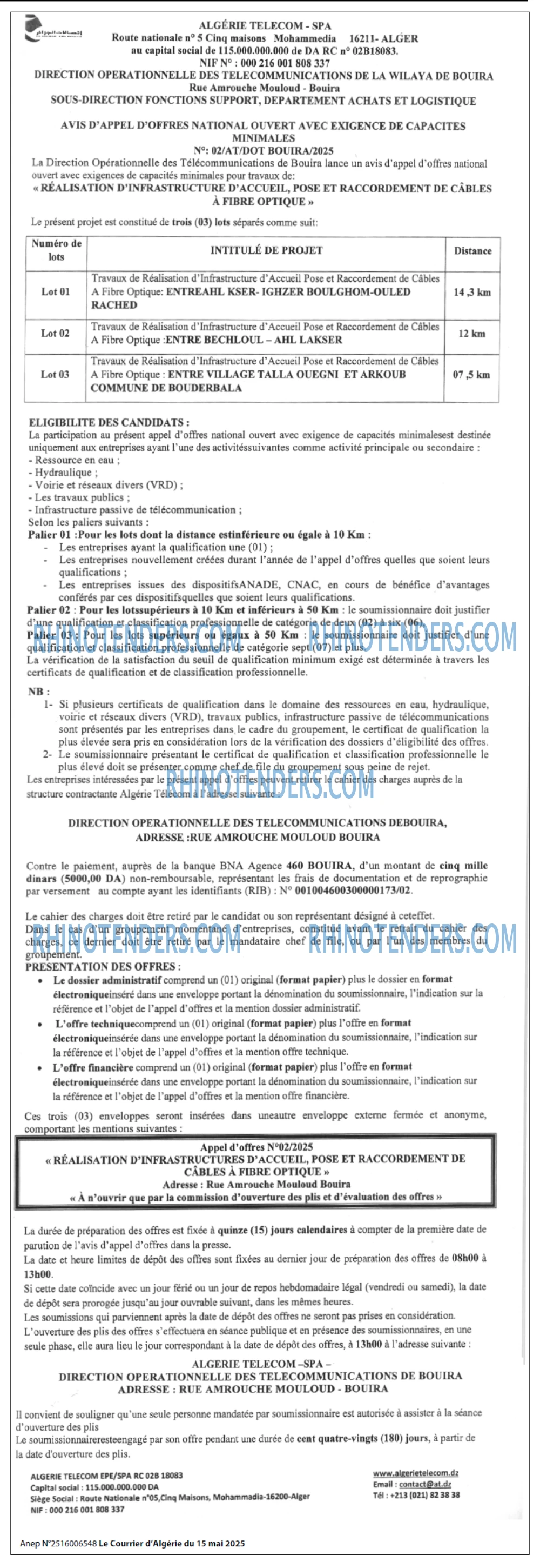 Le Courrier d'Algerie
