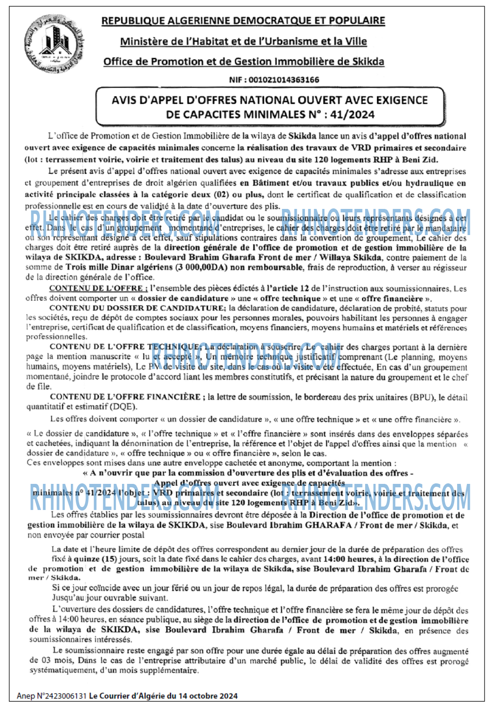 Le Courrier d'Algerie