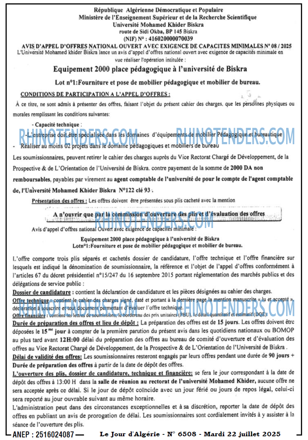 Le Jour d'Algérie