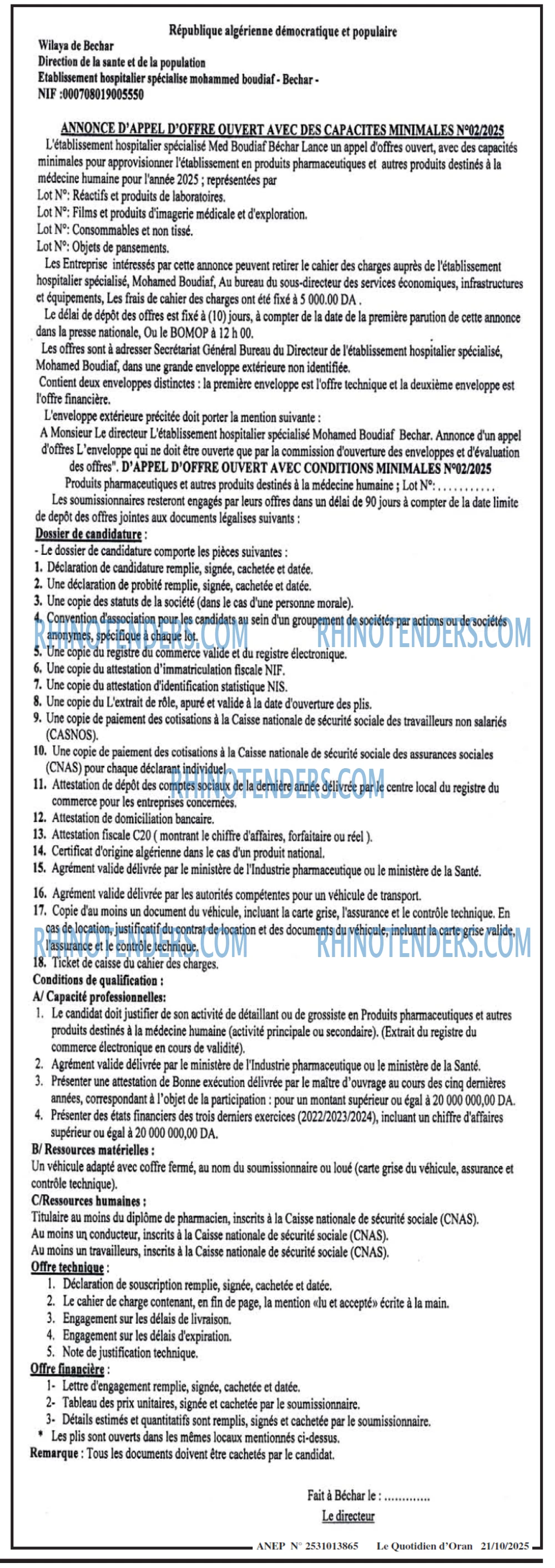 Le Quotidien d'Oran