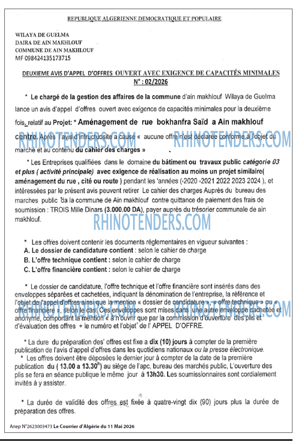 Le Courrier d'Algerie