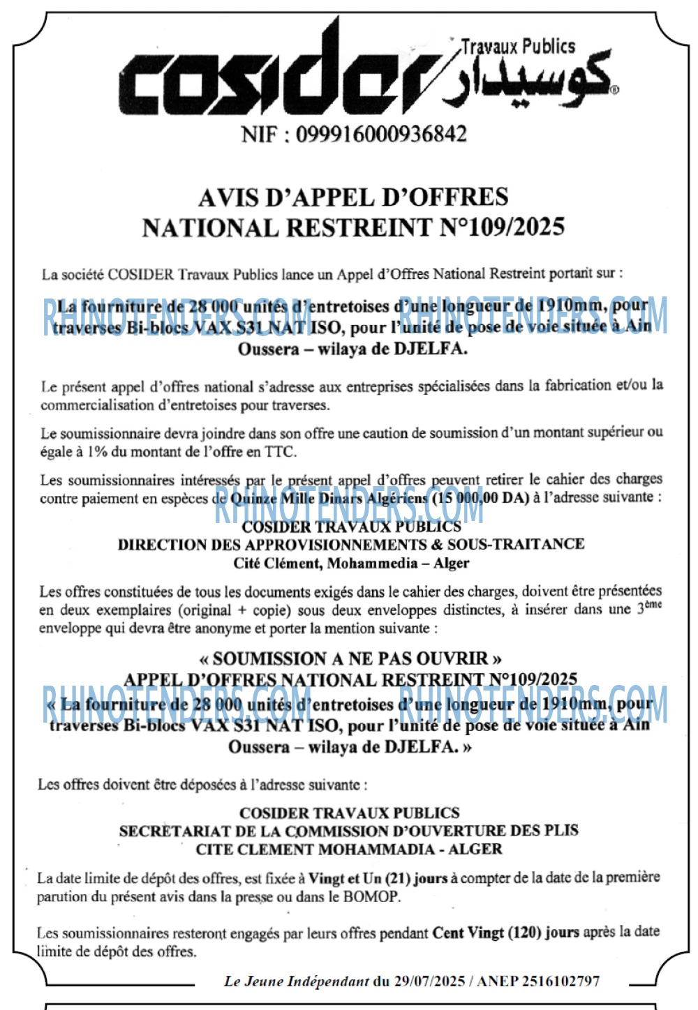 Le jeune indépendant