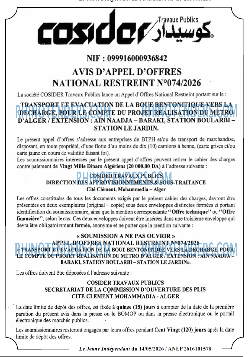 Jeune Independant
