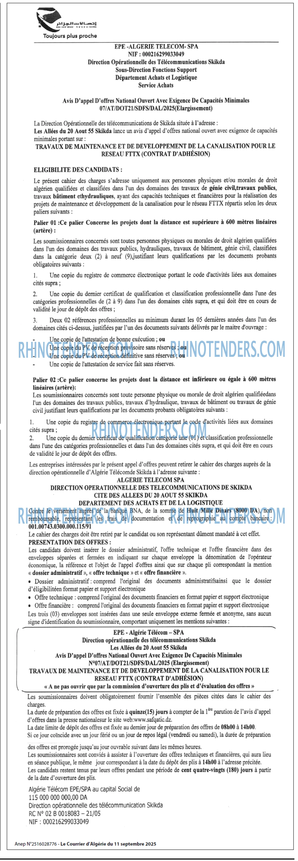 Le Courrier d'Algerie