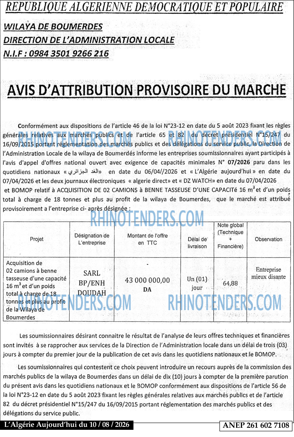 Aujourd'hui