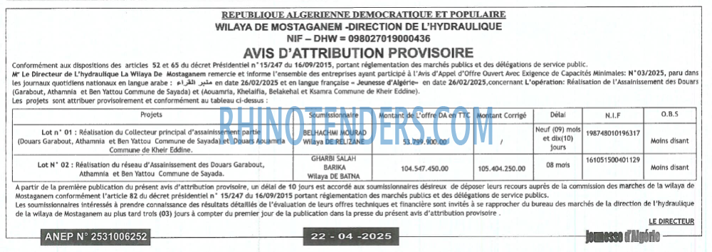 Jeunesse d'Algerie