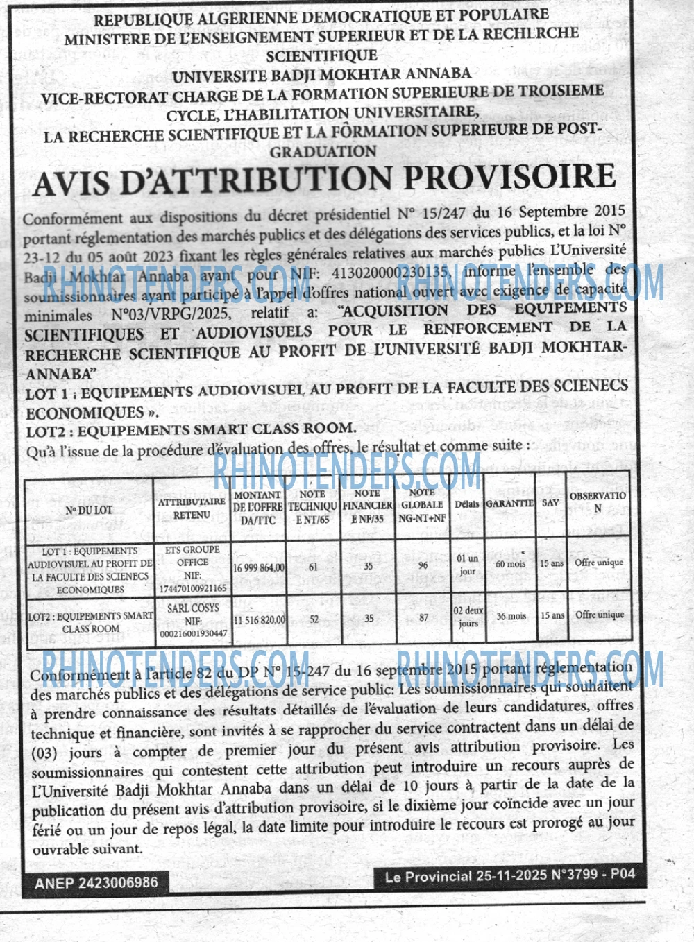 LE PROVINCIAL