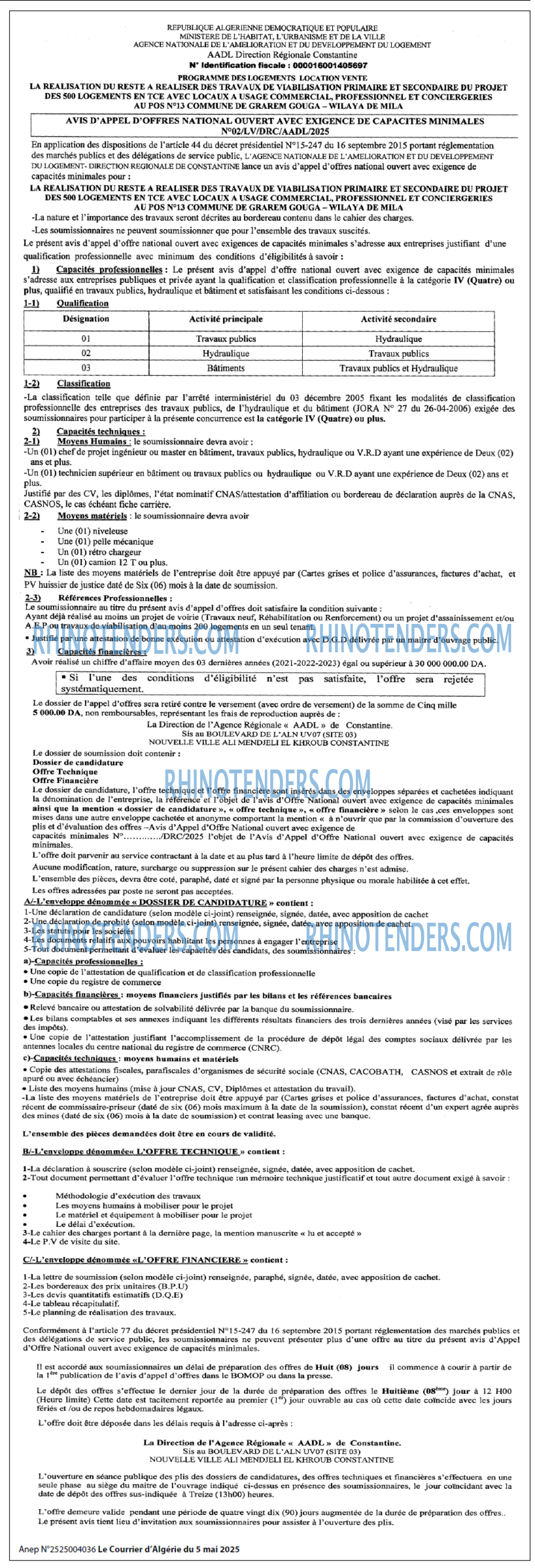 Le Courrier d'Algerie