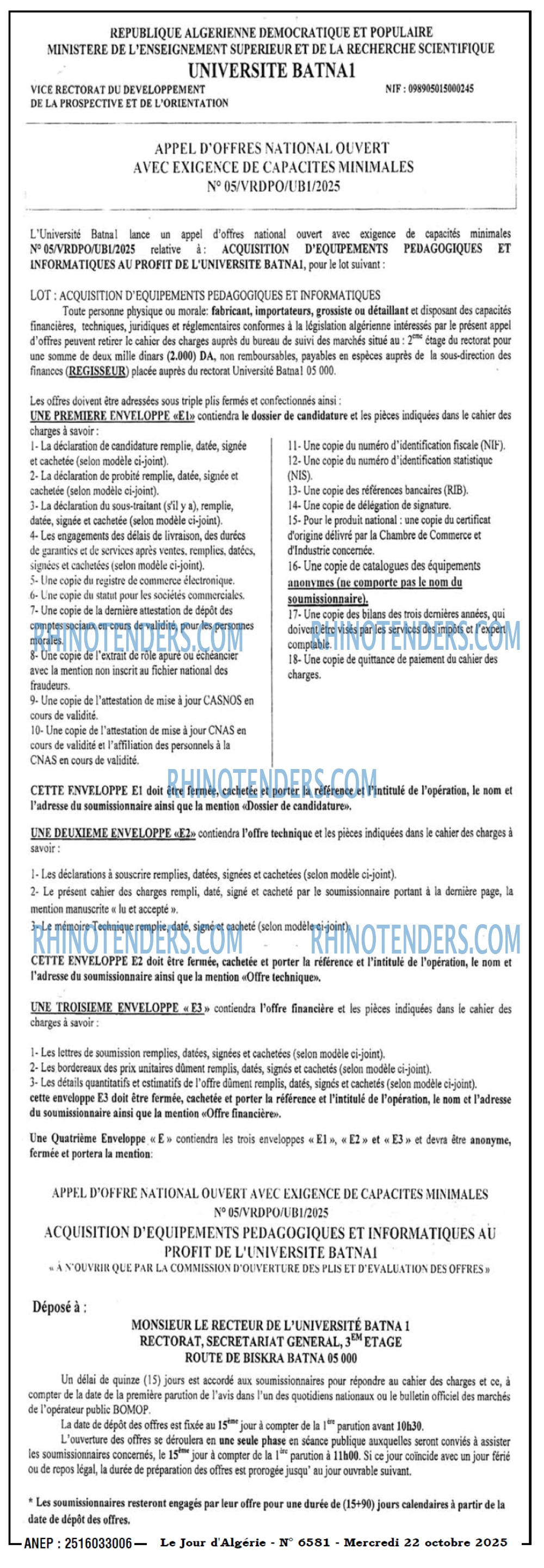 Le Jour d'Algérie