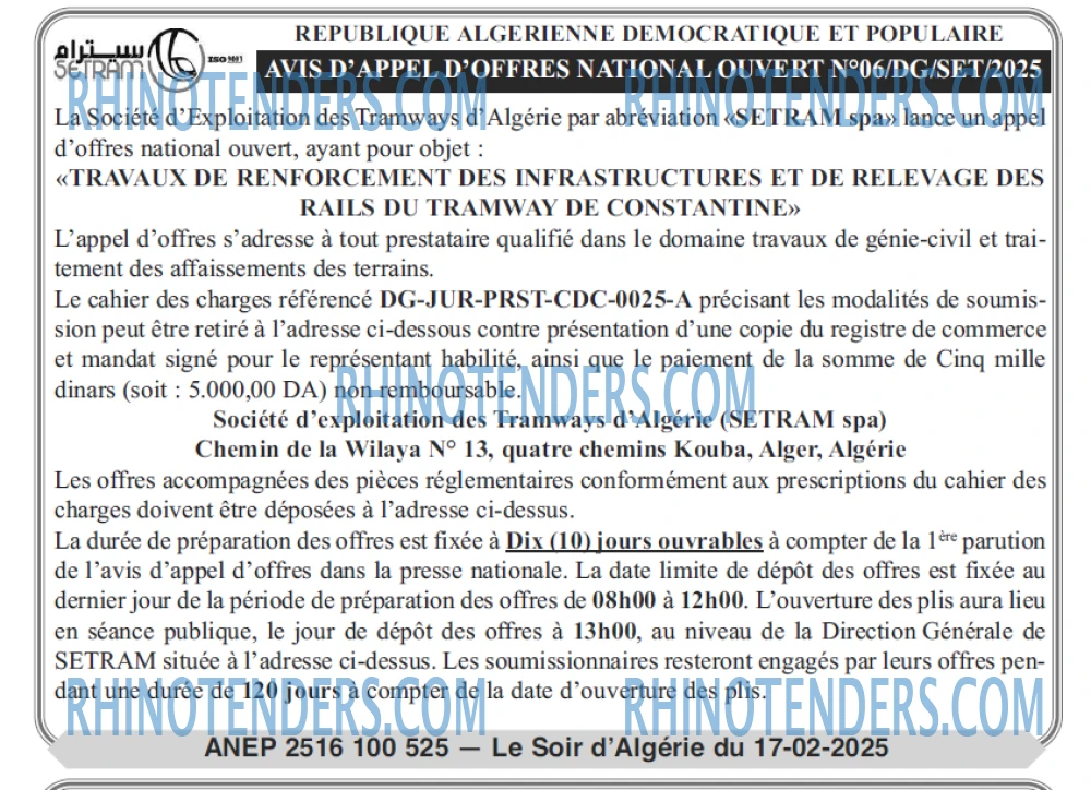 LE SOIR D'ALGERIE
