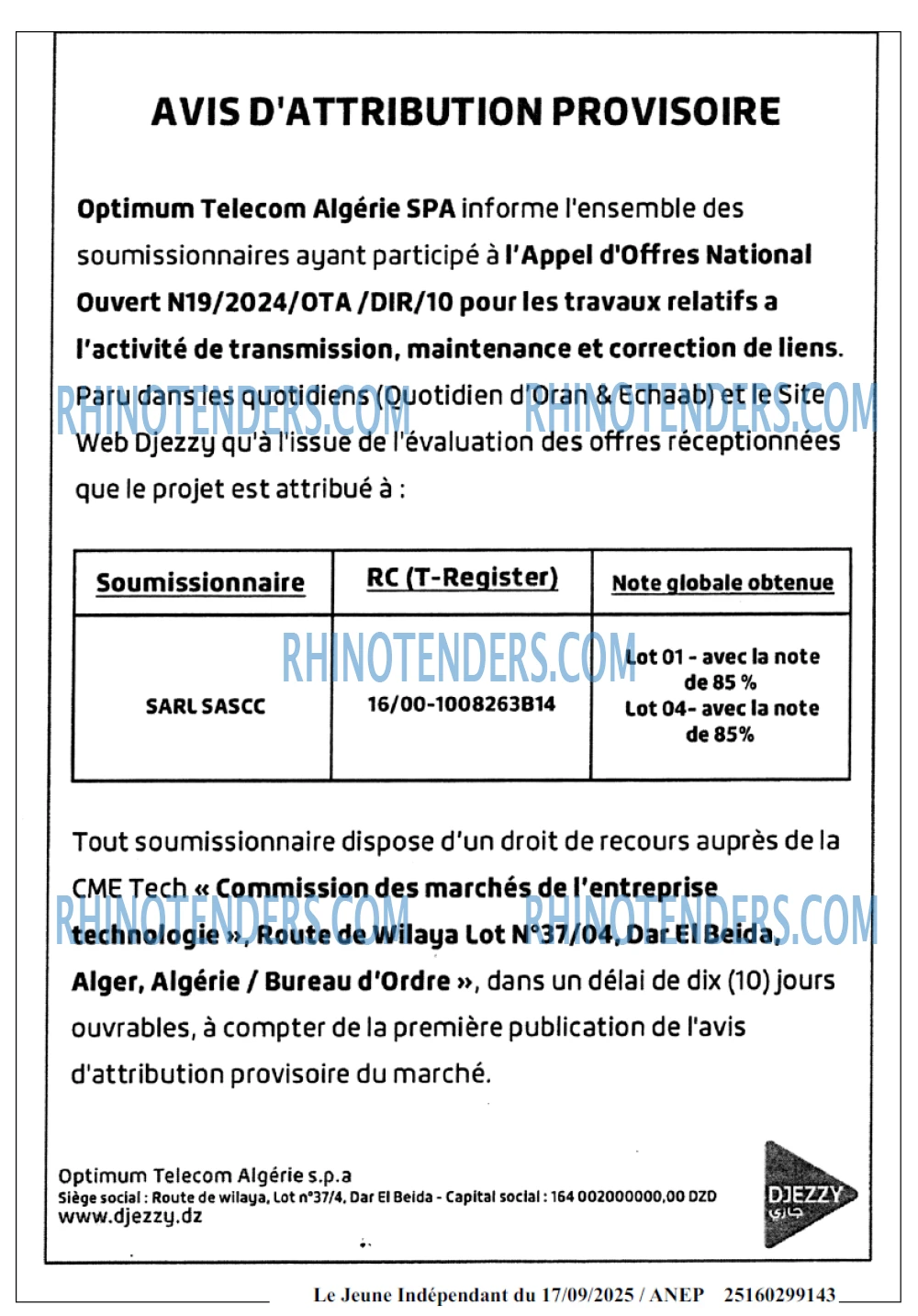 Le jeune indépendant
