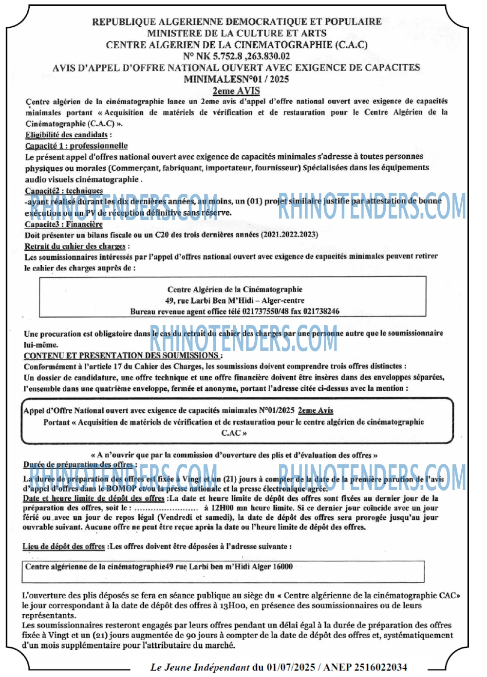 Le jeune indépendant