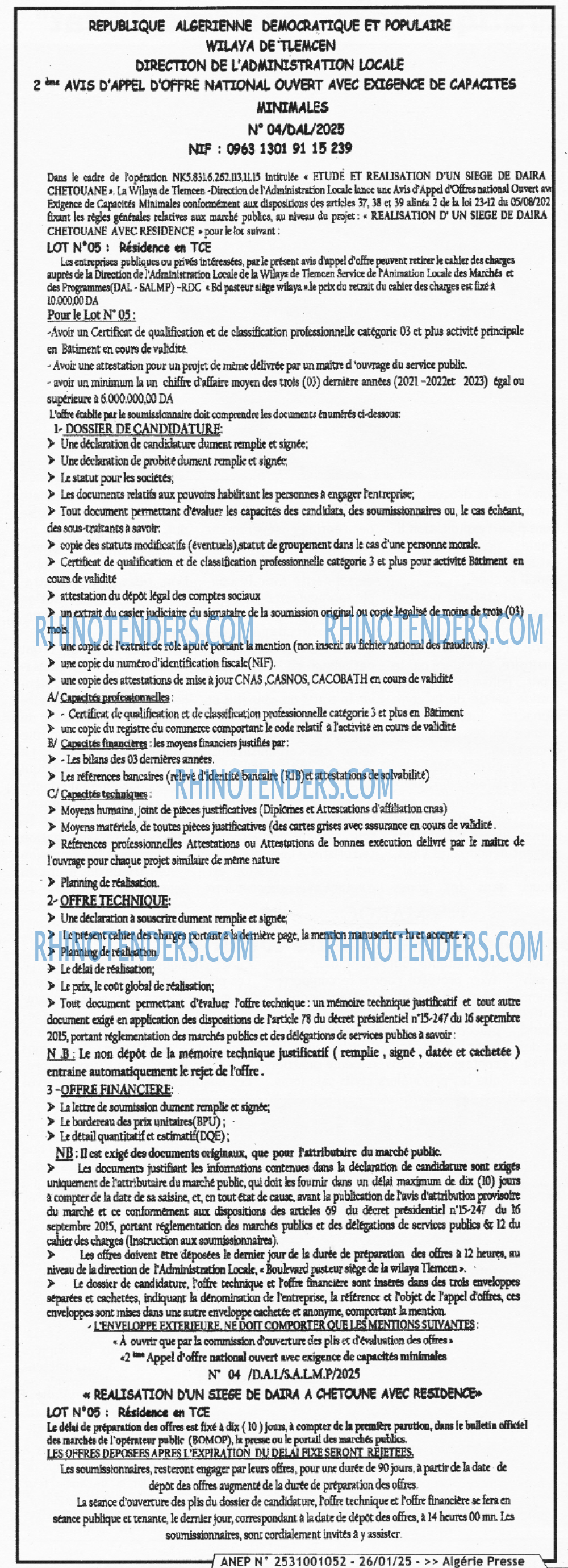 ALGERIE PRESSE