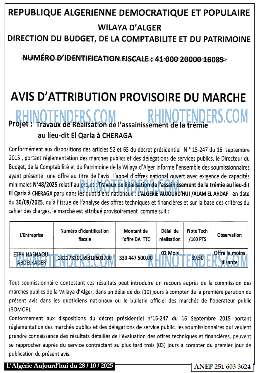 Le Jour d'Algérie