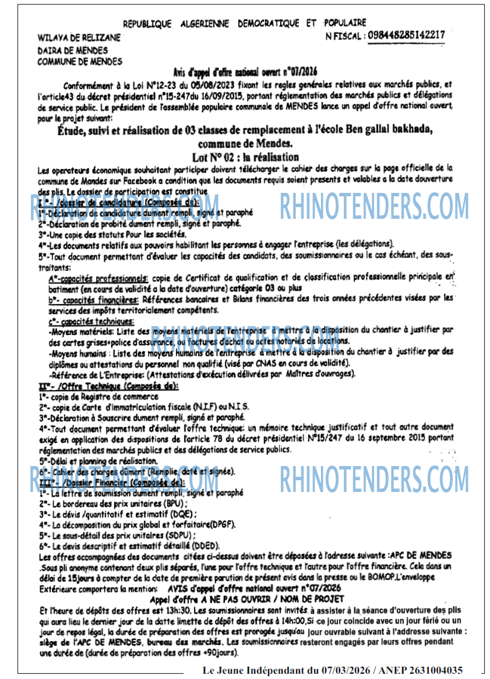 Jeune Independant