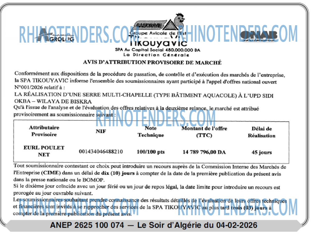 LE SOIR D'ALGERIE