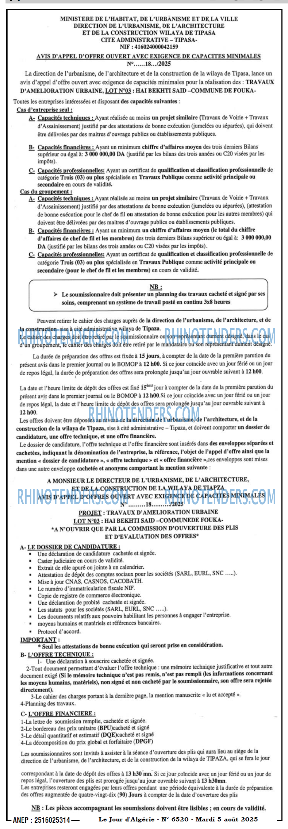 Le Jour d'Algérie