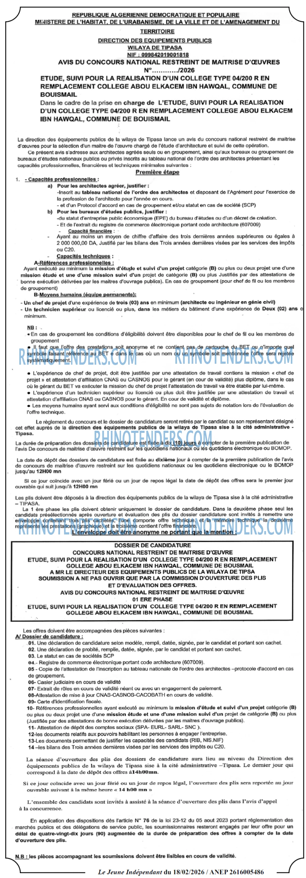 Jeune Independant