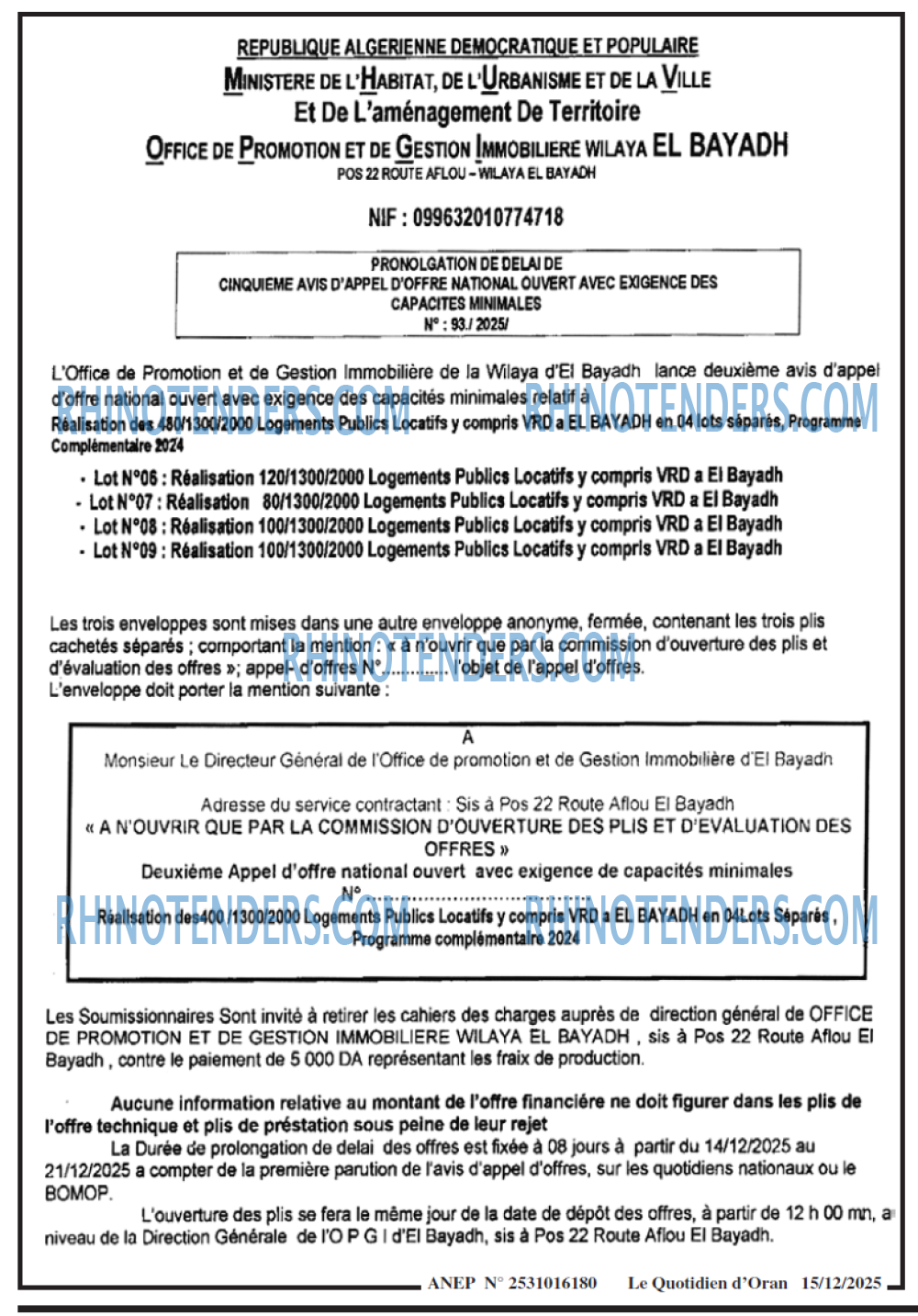 Le Quotidien d'Oran