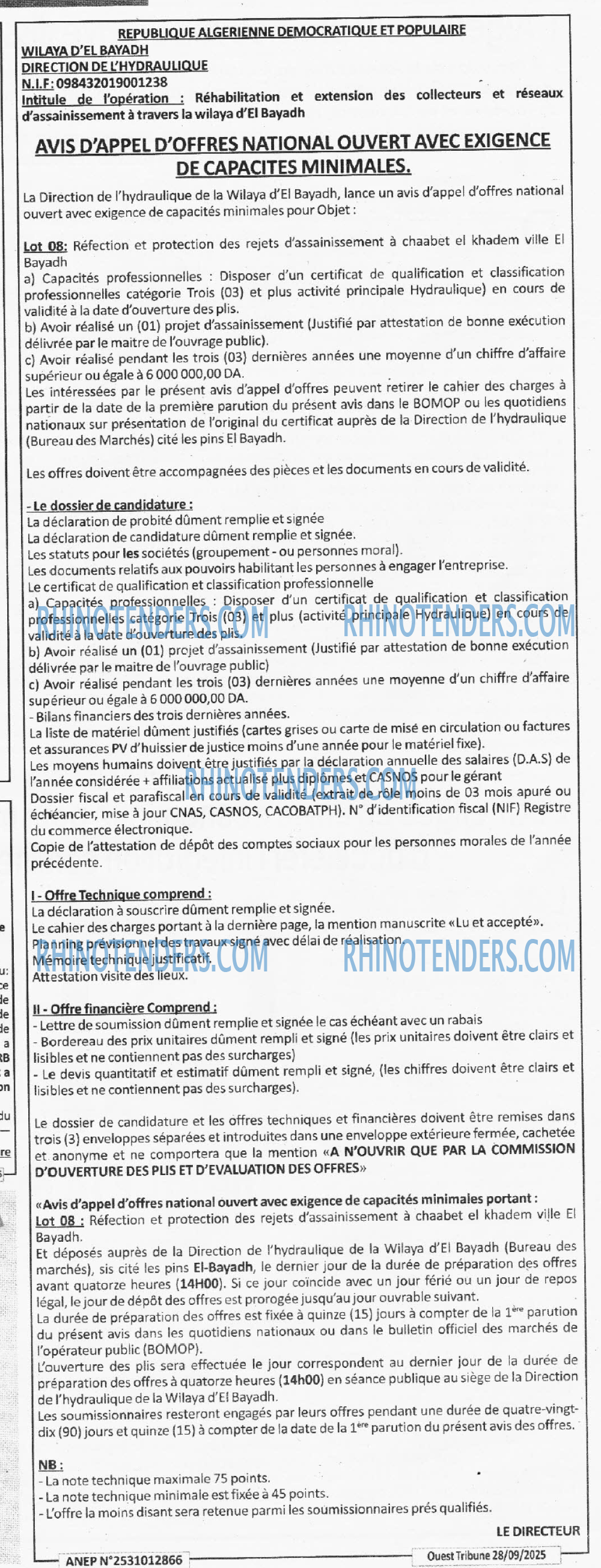 ouest TRIBUNE