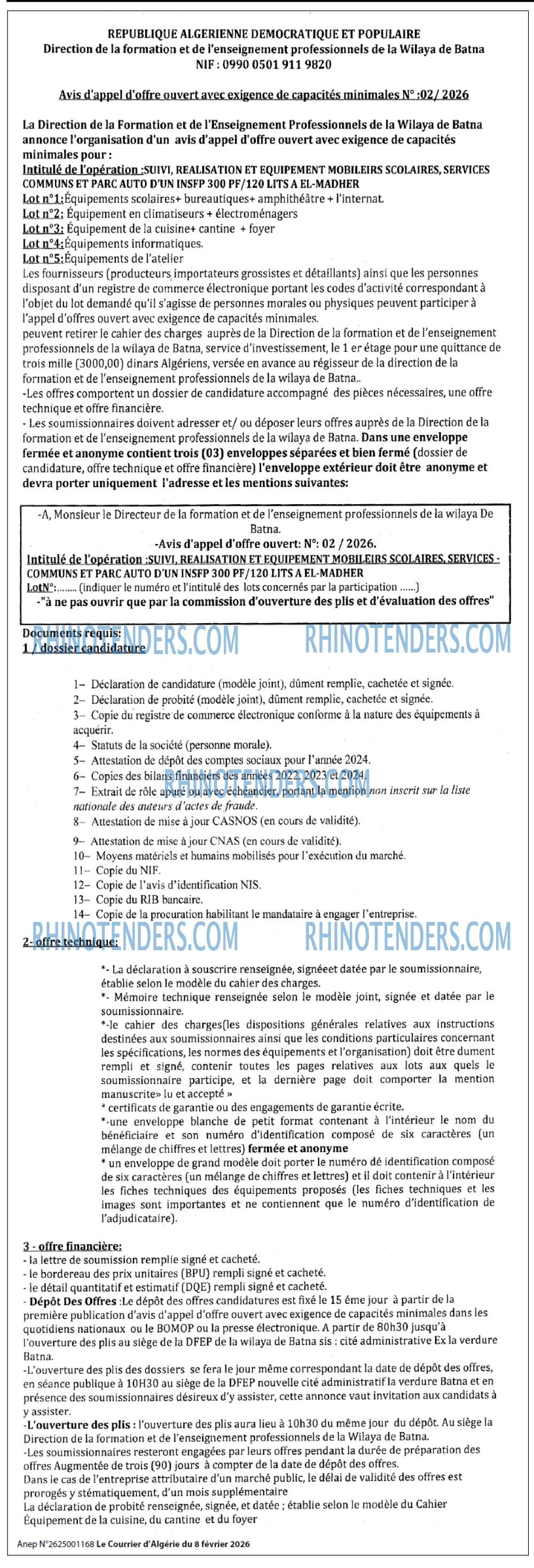 Le Courrier d'Algerie