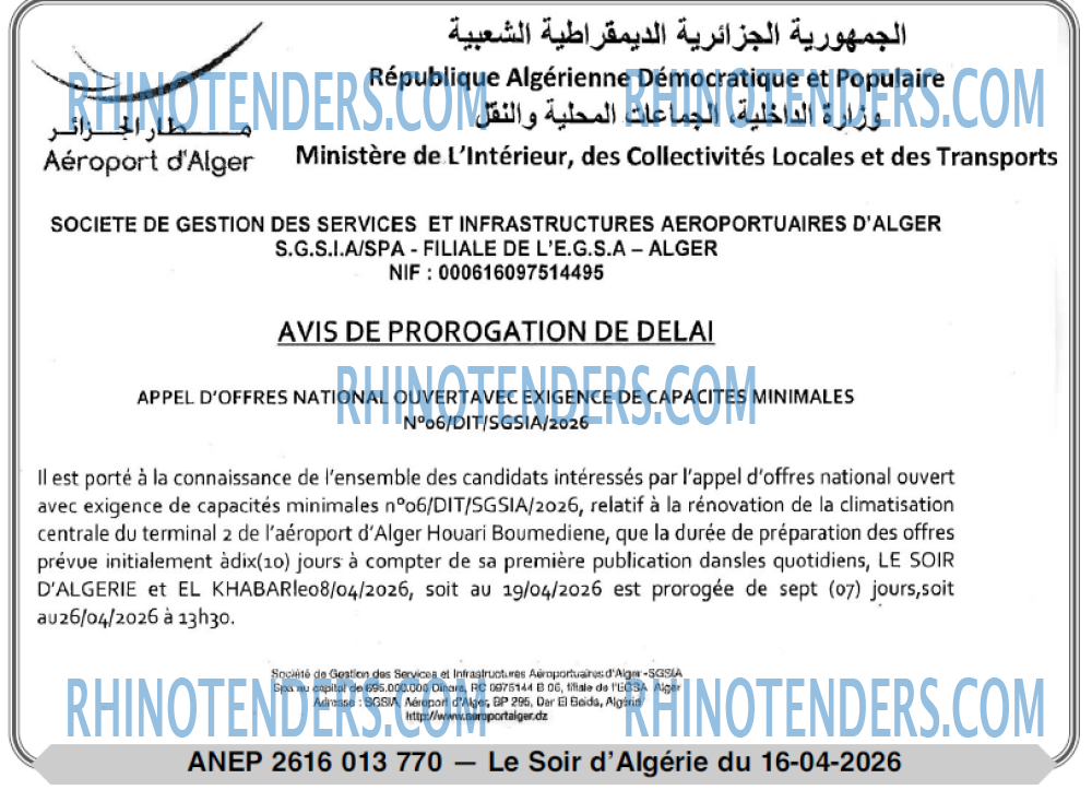 LE SOIR D'ALGERIE
