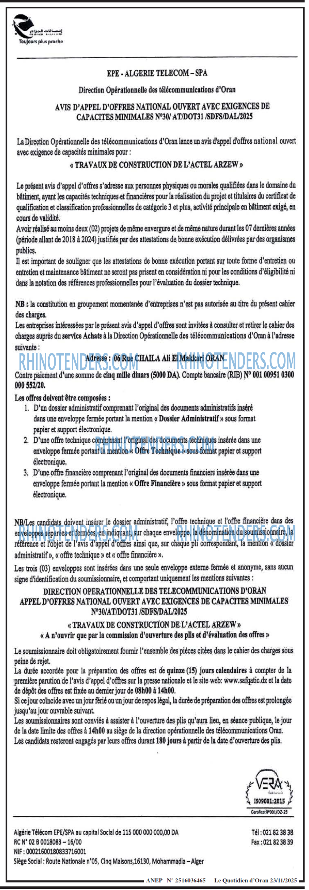 Le Quotidien d'Oran