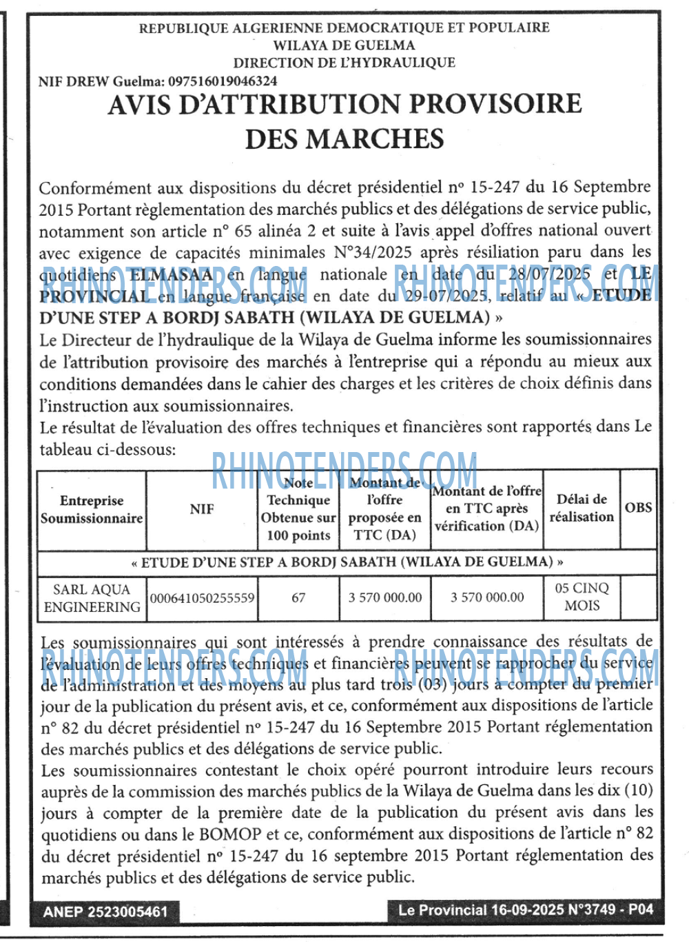 LE PROVINCIAL