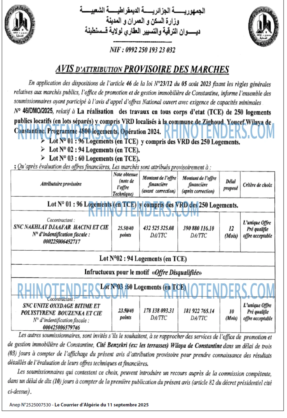 Le Courrier d'Algerie