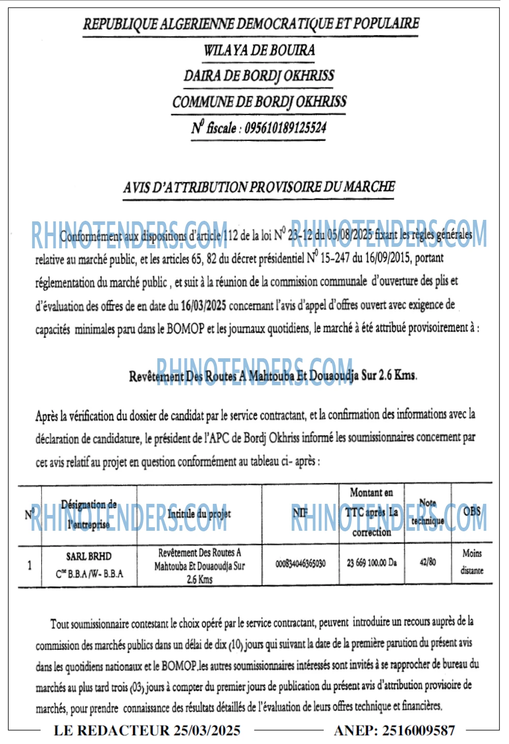 LE REDACTEUR