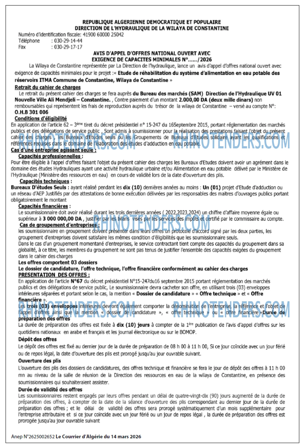 Le Courrier d'Algerie