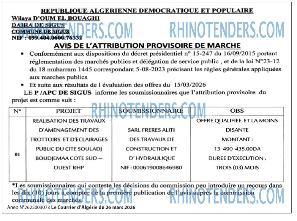 Le Courrier d'Algerie