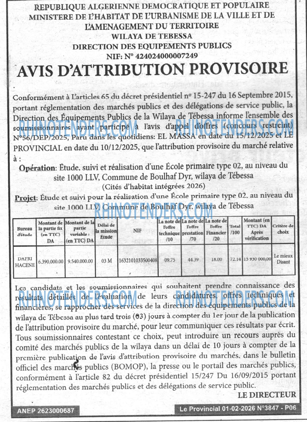 LE PROVINCIAL