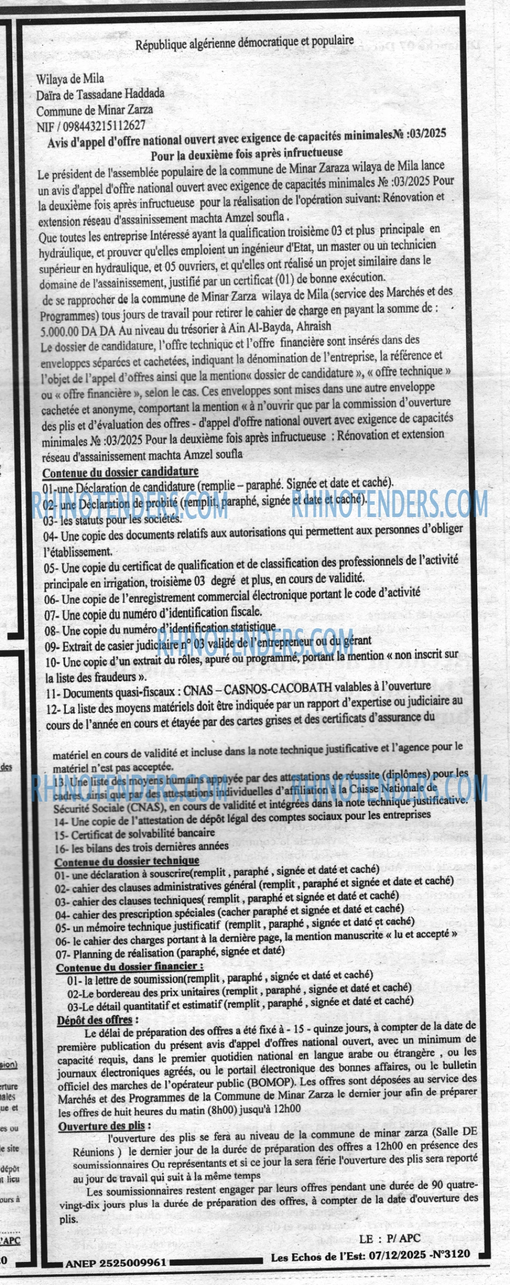 Les Echos de l'Est
