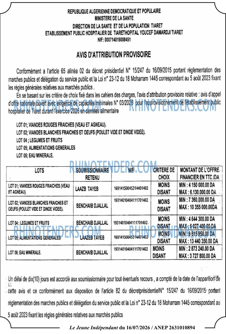 Le jeune indépendant
