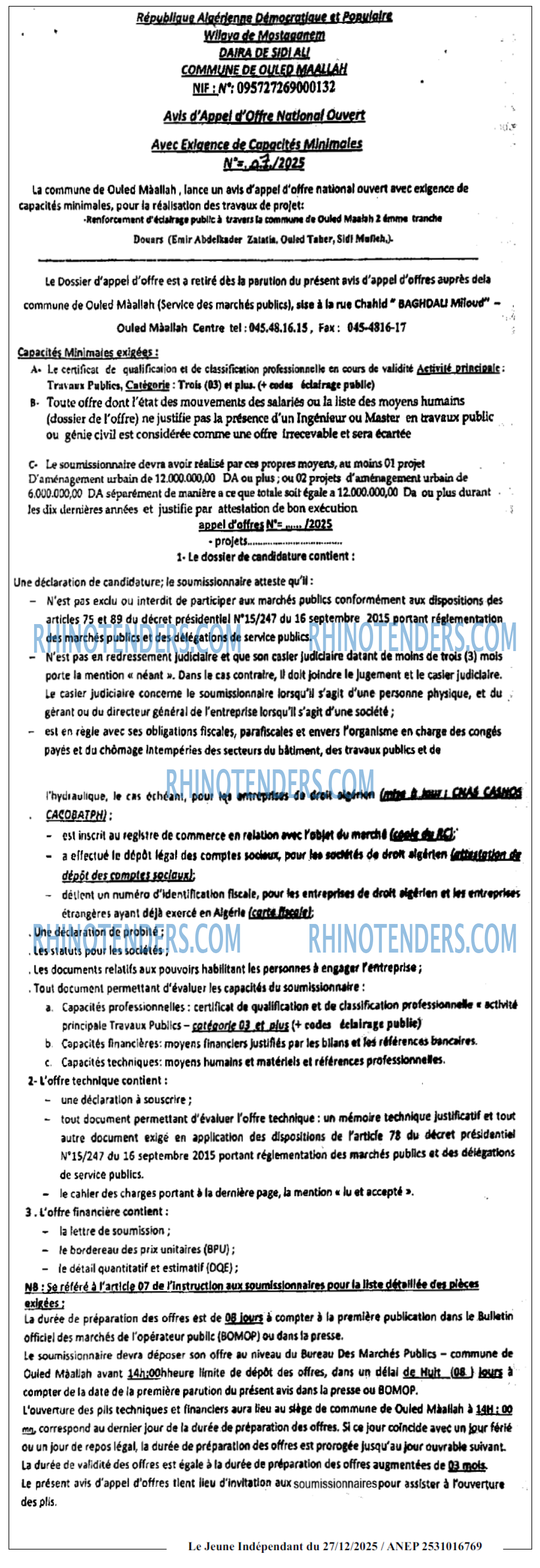 Jeune Independant