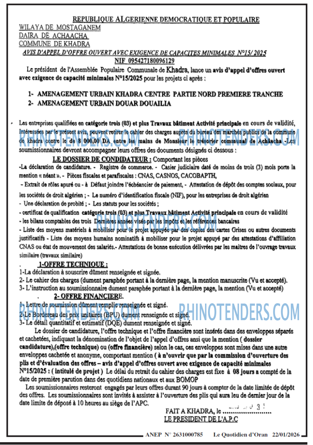 Le Quotidien d'Oran