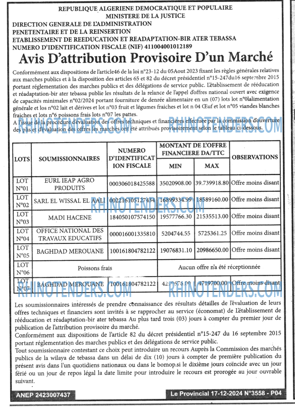 LE PROVINCIAL