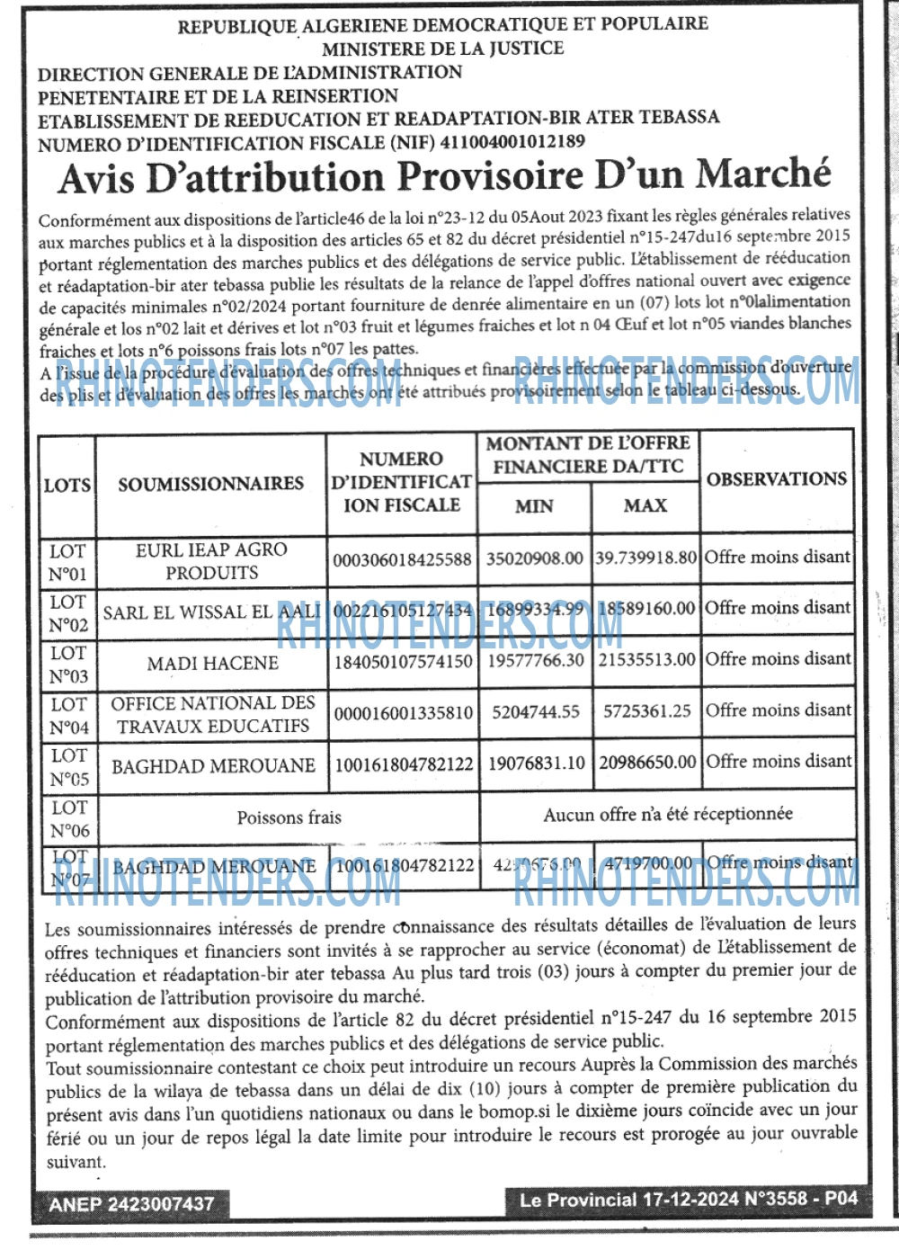 LE PROVINCIAL