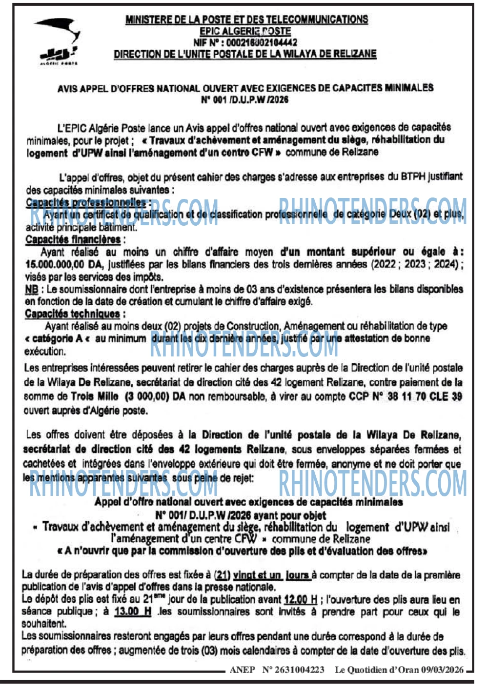 Le Quotidien d'Oran