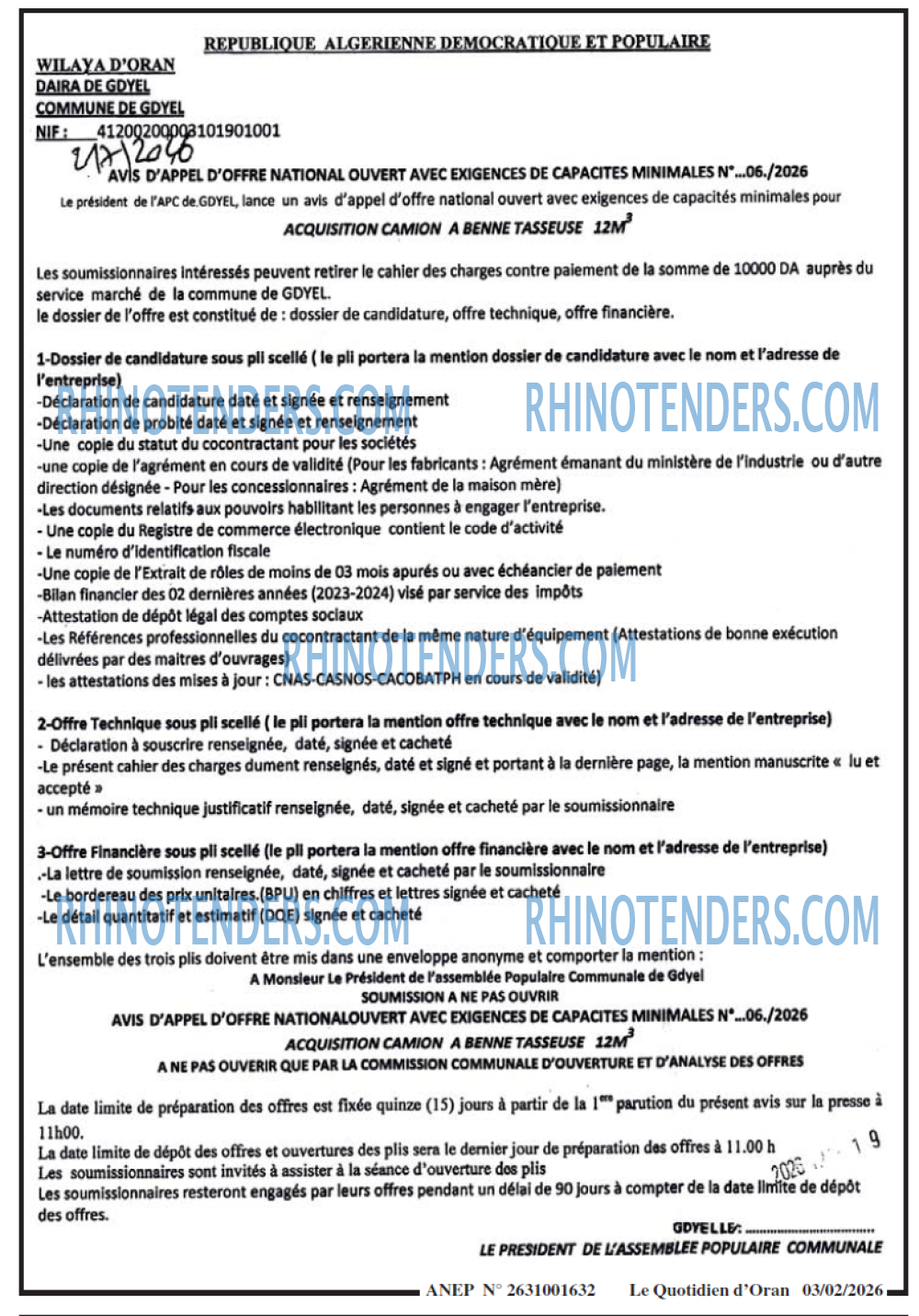 Le Quotidien d'Oran